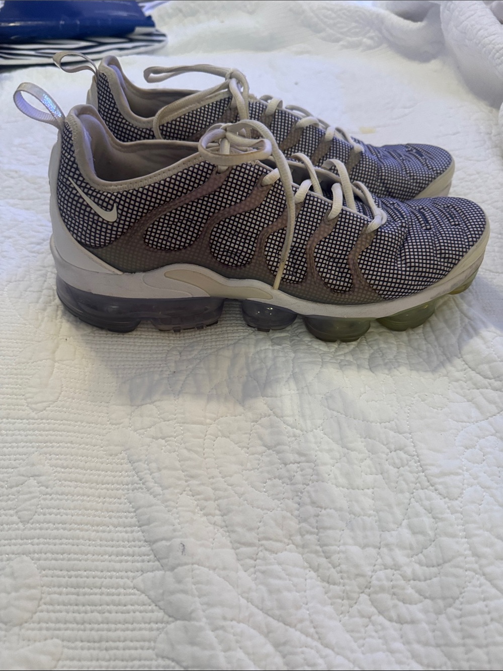 Nike Men’s VaporMax Plus in Beige and Gray